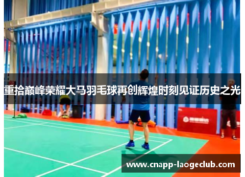 重拾巅峰荣耀大马羽毛球再创辉煌时刻见证历史之光 重拾巅峰荣耀大马羽毛球再创辉煌时刻见证历史之光